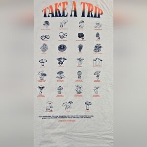 RGSTR Take A Trip Mushroom Graphic T Shirt Mens 2XL Gray
